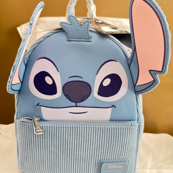 Loungefly Light Blue Stitch Kids Backpack